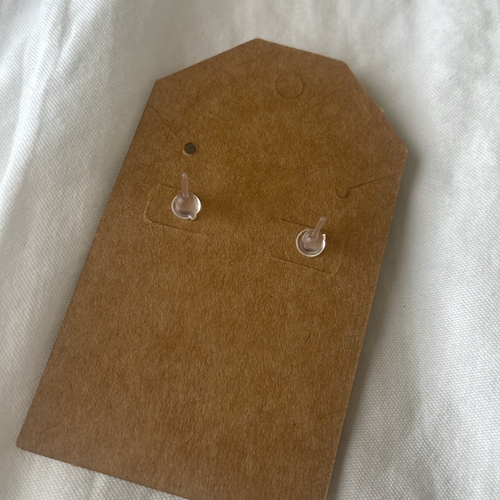 Red Zipper Earrings with Plastic Backs - Picture 2 of 3